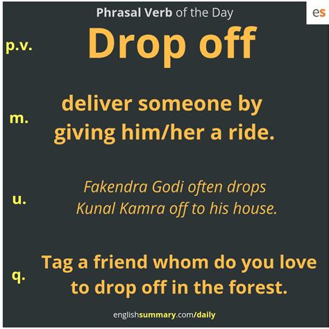 drop off meaning